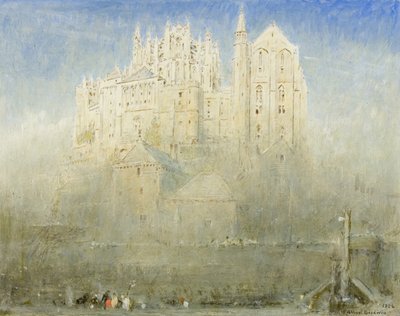 Mont St Michel, Normandië door Albert Goodwin
