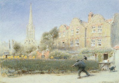 Norwich en de Schoorsteenveger, 1923 door Albert Goodwin