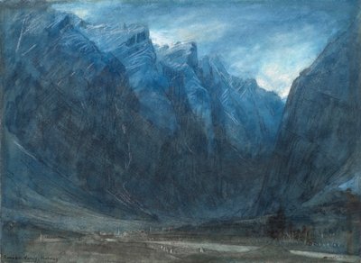 Romsdalvallei, Noorwegen door Albert Goodwin
