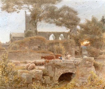 St Davids door Albert Goodwin