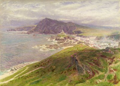 De kust bij Ilfracombe, Noord-Devon door Albert Goodwin
