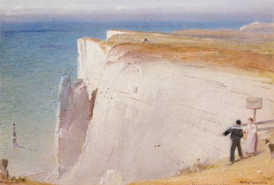 Het Verhaal van de Kustwacht, Beachy Head, 1908-09 door Albert Goodwin