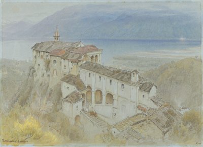 Het Klooster, Locarno door Albert Goodwin