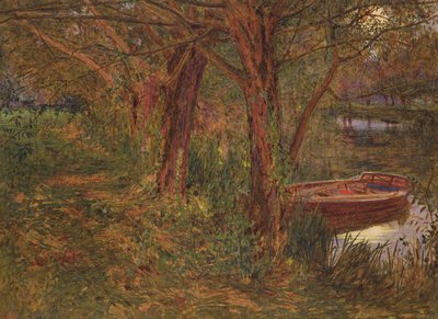 De Rivier bij Schemering door Albert Goodwin