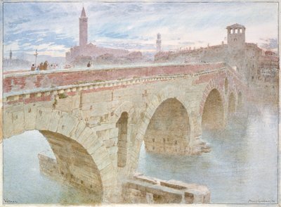Verona, 1896 door Albert Goodwin