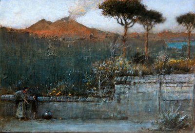 Vesuvius door Albert Goodwin