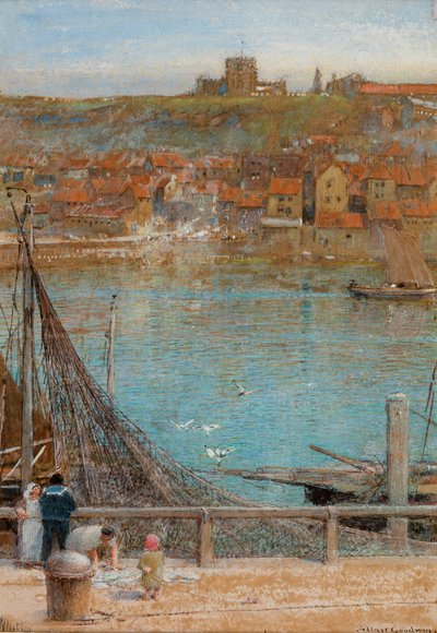 Whitby, ongedateerd door Albert Goodwin