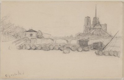 Notre Dame gezien vanuit het oosten door Albert Gottschalk