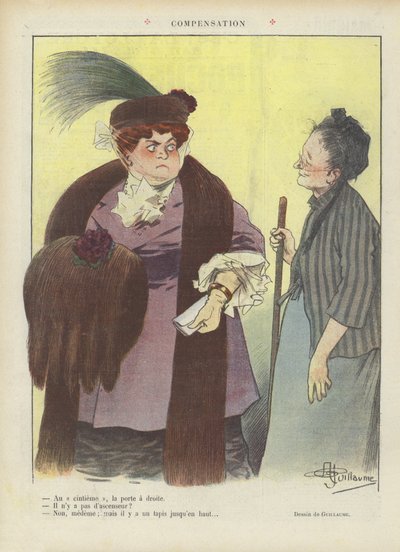 Illustratie voor Le Rire door Albert Guillaume