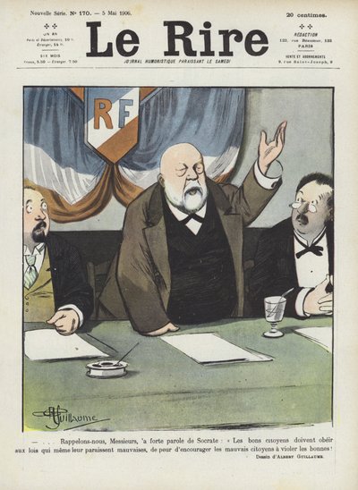 Illustratie voor Le Rire door Albert Guillaume