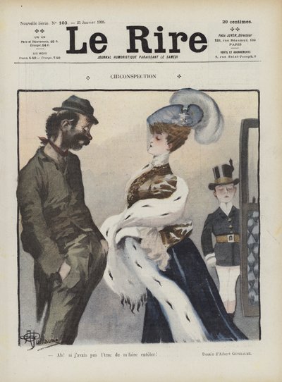 Illustratie voor Le Rire door Albert Guillaume