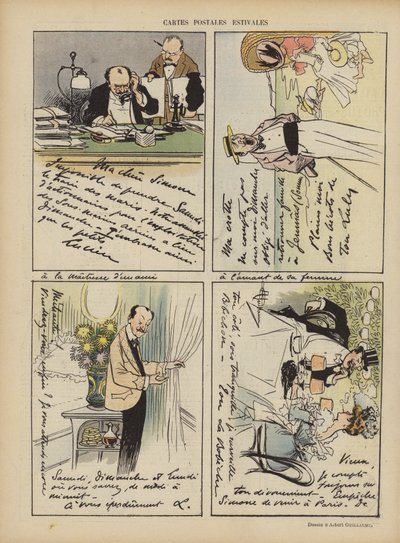 Illustratie voor Le Rire door Albert Guillaume