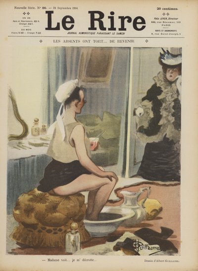 Illustratie voor Le Rire door Albert Guillaume