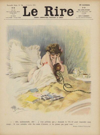Illustratie voor Le Rire door Albert Guillaume