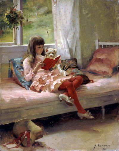 Goede vrienden, 1881 door Albert Gustaf Aristides Edelfelt