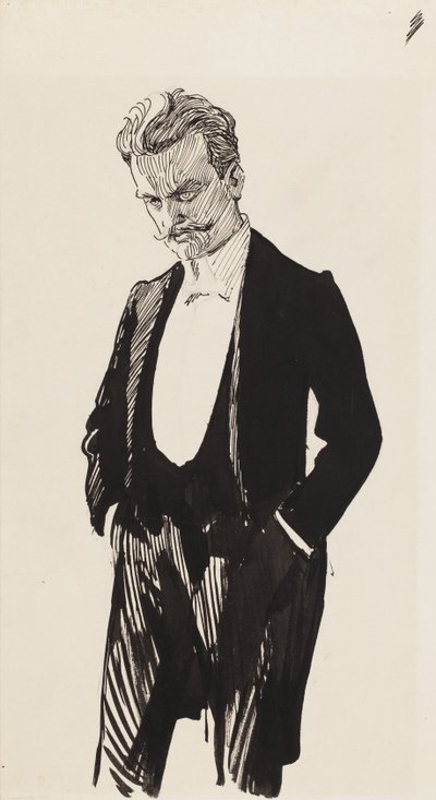 Jean Sibelius door Albert Gustaf Aristides Edelfelt