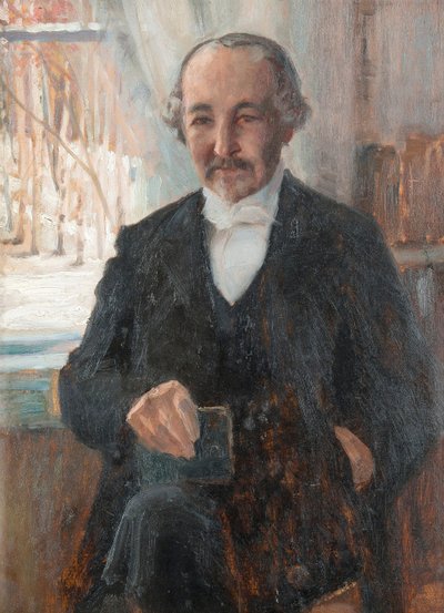 Portret van de dichter Zacharias Topelius door Albert Gustaf Aristides Edelfelt