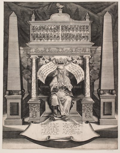 Elisabeth Lunge. Herdenkingsblad door Albert Haelwegh