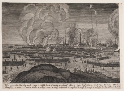 Bombardement van Kopenhagen door Albert Haelwegh