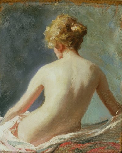 Vrouwelijk naakt door Albert Henry Collings