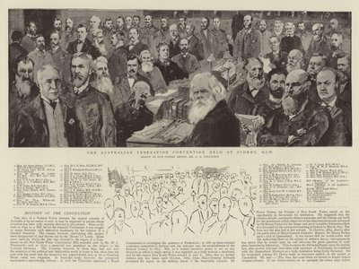 De Australische Federatie Conventie gehouden in Sydney, NSW door Albert Henry Fullwood