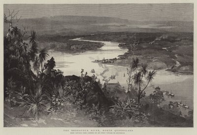 De Endeavour-rivier, Noord-Queensland door Albert Henry Fullwood