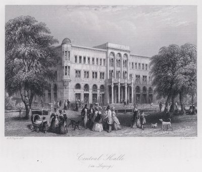 Centrale Halle, in Leipzig door Albert Henry Payne