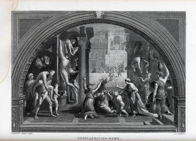 Brand van Rome door Albert Henry Payne