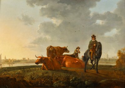 Weide aan de rivier door Albert Jacobsz Cuyp