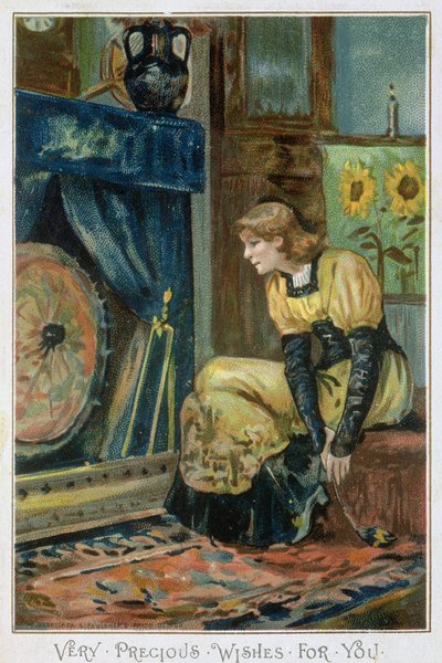 Zeer Kostbare Wensen Voor Jou, Victoriaanse Kerstkaart, uitgegeven door Hildesheimer und Faulkner, Londen, c.1880 door Albert Jnr. Ludovici