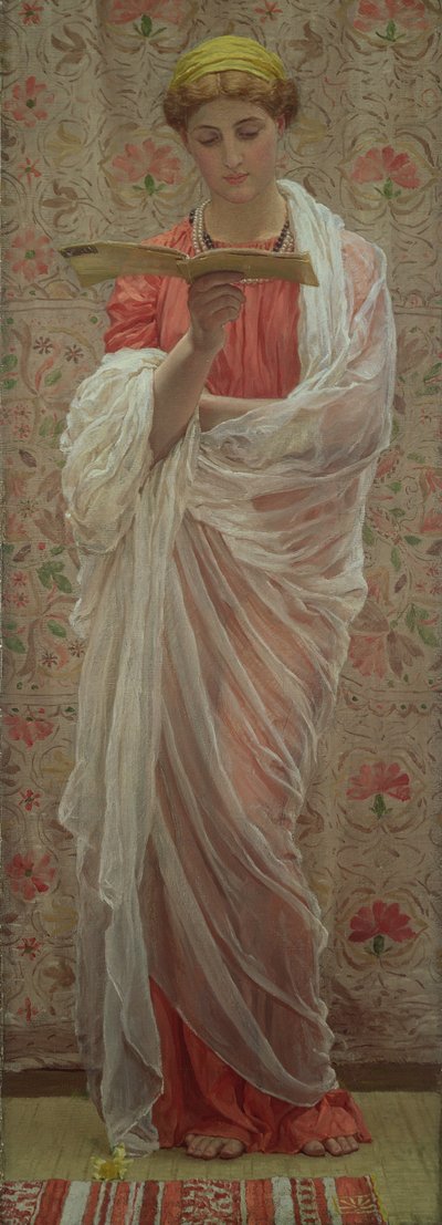 Een Lezer, c.1877 door Albert Joseph Moore