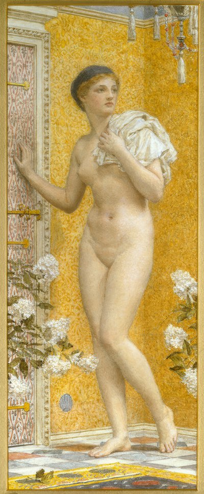 Een gele kamer door Albert Joseph Moore