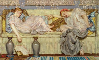 Kralen (studie), ca. 1875 door Albert Joseph Moore