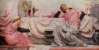 Hardop Lezen, 1884, 1936 door Albert Joseph Moore