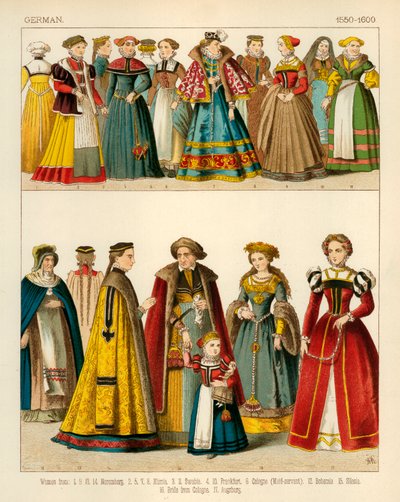 Duitse Kleding 1550-1600 door Albert Kretschmer