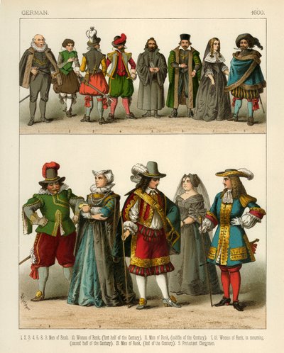 Duitse Kleding 1600 door Albert Kretschmer