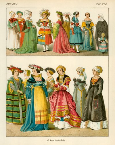 Duitse Kostuums 1500-1550 door Albert Kretschmer