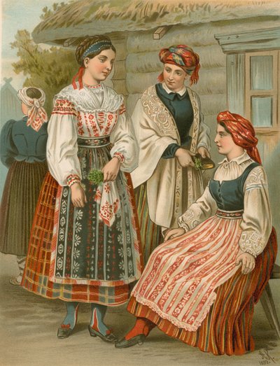 Duitse kostuum, Littauen door Albert Kretschmer