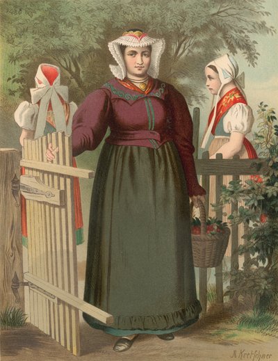 Duitse klederdracht, Preussen (Provincie Silezië), Tannhausen door Albert Kretschmer