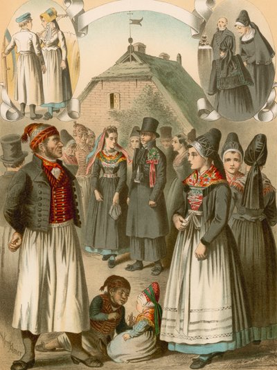 Duitse klederdracht, Rugen, Monchgut door Albert Kretschmer