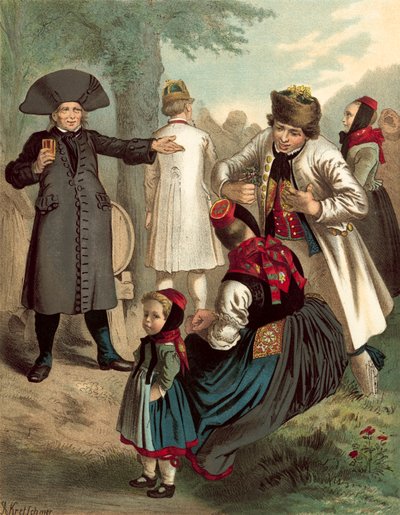 Duitse klederdracht, Thur-Hessen en der Schwalm door Albert Kretschmer