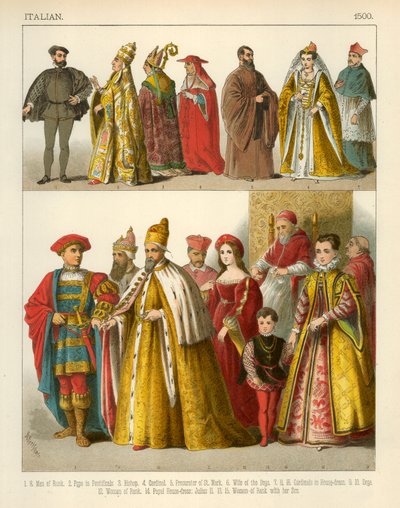 Italiaans Kostuum 1500 door Albert Kretschmer