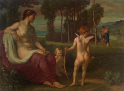 Amor en Psyche door Albert Lang
