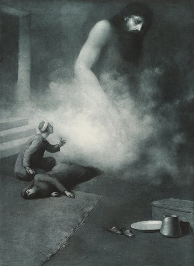 Aladdin en de Geest, 1897 door Albert Letchford
