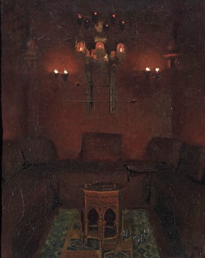 Interieur van Sir Richard Burtons kapel, 1889 door Albert Letchford