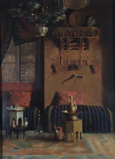 Sir Richard Burtons rookkamer, 1889 door Albert Letchford
