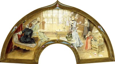 Een Bijeenkomst in de Salon door Albert Lynch