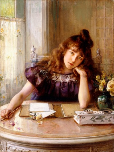 De brief door Albert Lynch