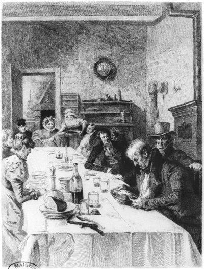 Het Vauquer Pension, illustratie uit 