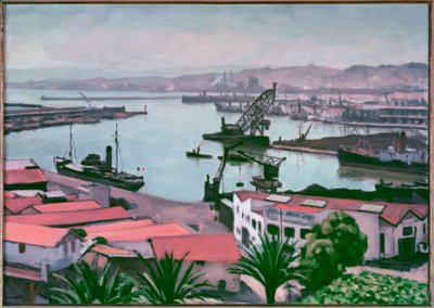Algiers, de rode daken door Albert Marquet